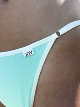 Load image into Gallery viewer, Adjustable String Thong Panty - Aqua Blue JOY Underwear