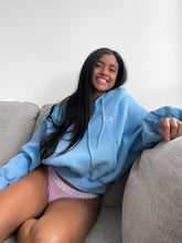 Load image into Gallery viewer, Ethical Relaxed Fit Hoodie - Baby Blue JOY Underwear