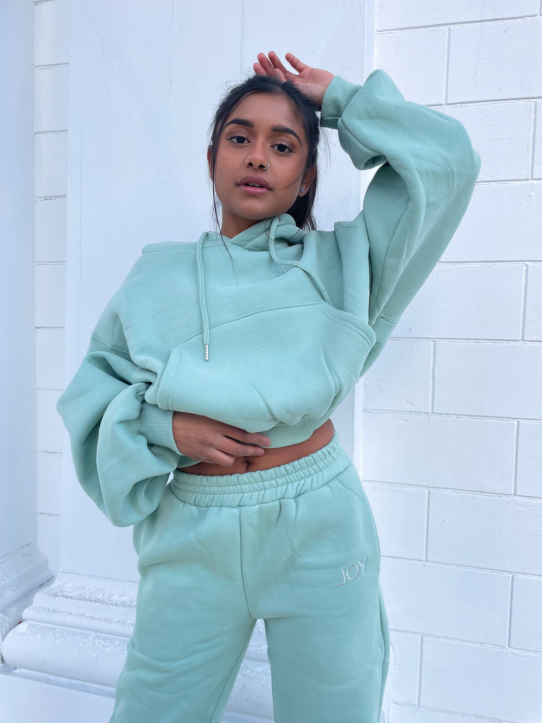 Ethical Relaxed Fit Hoodie - Matcha Mint JOY Underwear