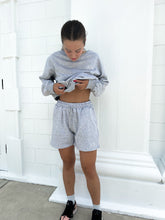 Load image into Gallery viewer, High Waisted Everyday/Sport Unisex Shorts - Heather Grey JOY Underwear