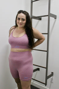 JOY Breathable & Adjustable 2 Piece Sport Set For Women - Raspberry pink JOY Underwear