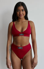 Load image into Gallery viewer, Soft &amp; Adjustable Triangle Bralette - Red Collection JOY Underwear