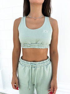 Women's Everyday Summer Cotton Crop Top - Matcha Mint JOY Underwear