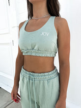 Load image into Gallery viewer, Women&#39;s Everyday Summer Cotton Crop Top - Matcha Mint JOY Underwear