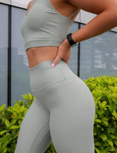 Load image into Gallery viewer, Super Soft Eco - Friendly Recycled Yoga Legging Moisture Wicking - Matcha